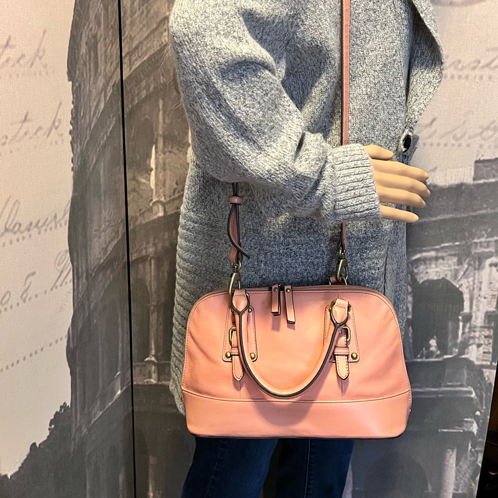Tignanello Small Peach Crossbody Bag.